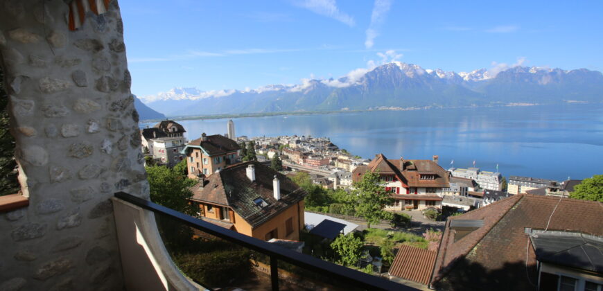 Charmant 3pcs avec jardin privatif et vue exceptionnelle sur le lac Leman